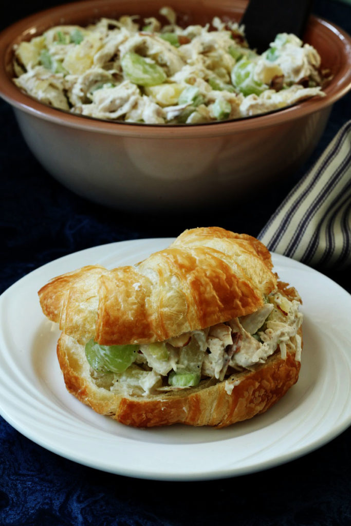 Chicken Salad Croissant Sandwiches - My Recipe Treasures - Welcome to the Friday Frenzy, the best food and craft link party on the web. Visit us this week to see what recipes and crafts we are most excited about.