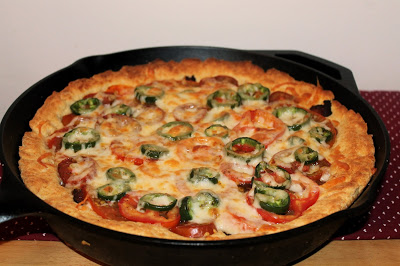 Tomato, Bacon, and Jalapeno Skillet Pie - Savory Moments - Welcome to the Friday Frenzy, the best food and craft link party on the web. Visit us this week to see what recipes and crafts we are most excited about.