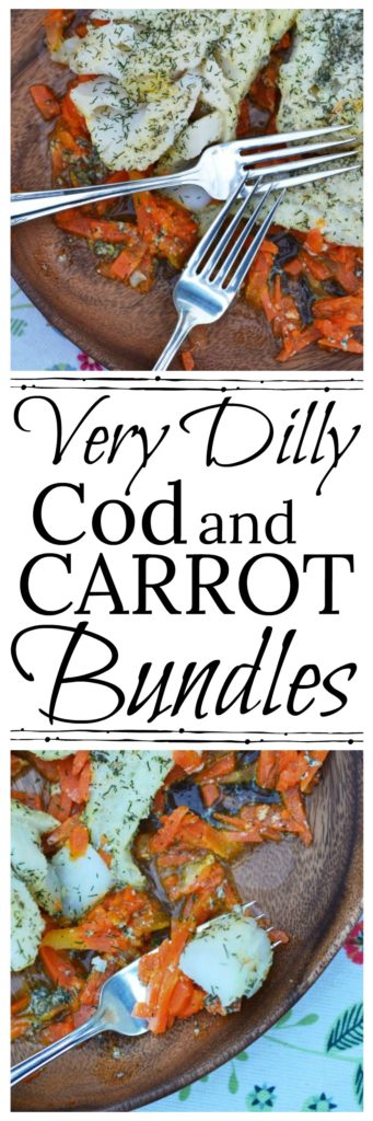 Very Dilly Cod and Carrots Bundles - Don't stress over fish. In less than 20 minutes, you can have perfectly cooked cod and carrots on the dinner table. I can pretty much guarantee that this recipe will quickly become a family favorite that you'll fall in love with not only for its taste but also for its simplicity.