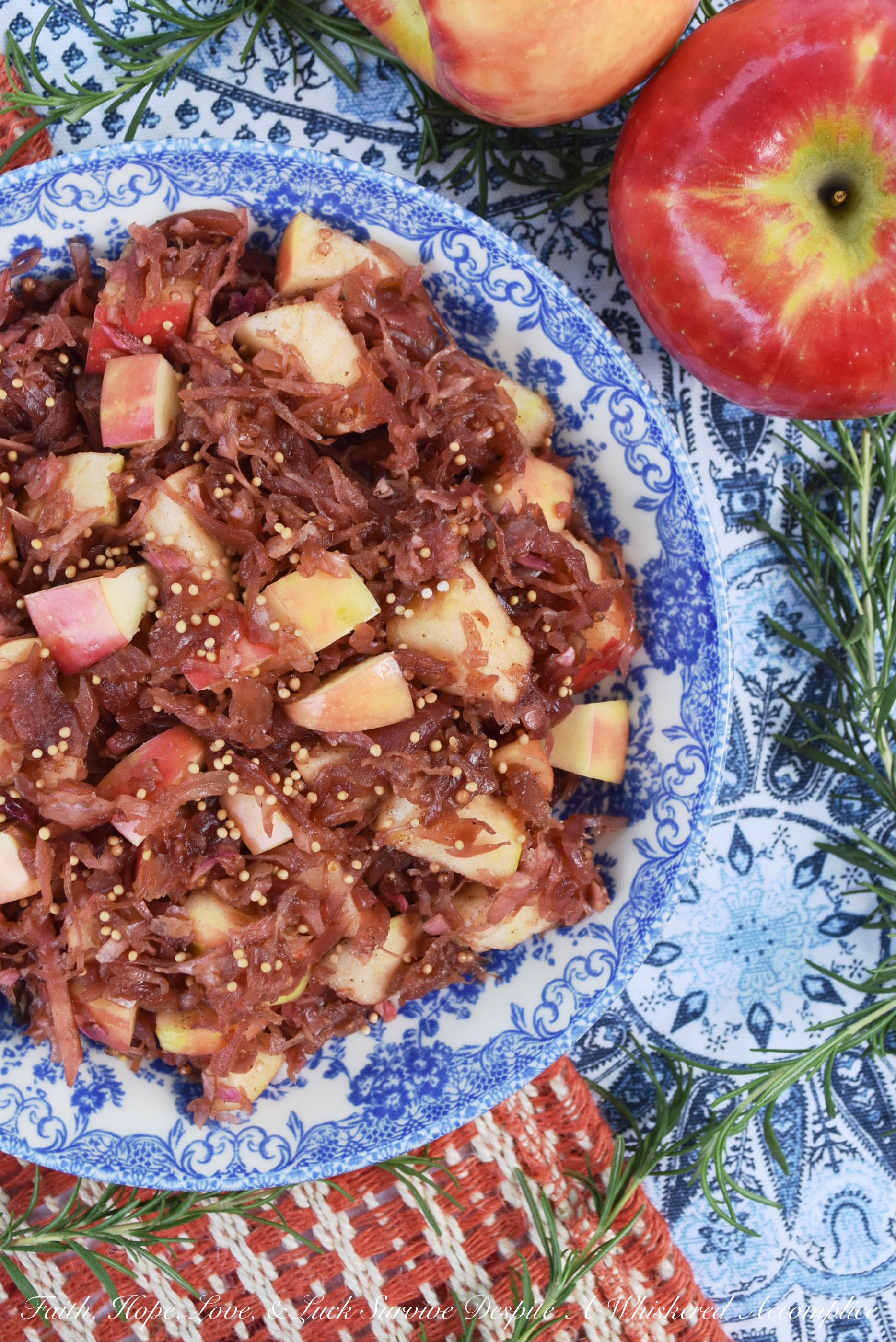 Apple & Red Cabbage Slow-Cooker Sauerkraut - This may just be the most perfect autumn vegetable side dish you'll ever feed your family. Red cabbage, crisp fall apples, and a sweet and tangy balsamic sauce give this slow-cooked sauerkraut a truly unique flavor with almost no work involved. Simply dump all of the ingredients into a slow cooker, stir, and then cook on low for 8 hours. All that's left to do is add in some chopped red apples, stir, and then serve. It really is that simple.