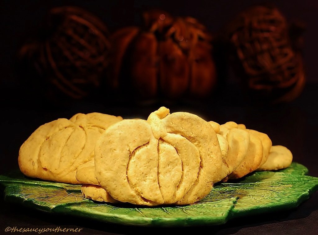 Cheese Straw Cracker Pumpkin - The Saucy Southerner - Now that it's fall and Halloween's right around the corner, we're all looking for a few cute recipes to celebrate the autumn season with. This month's October recipe round-up is packed with tons of spooky sweet and savory recipes to help you and your little goblins get in the holiday spirit.