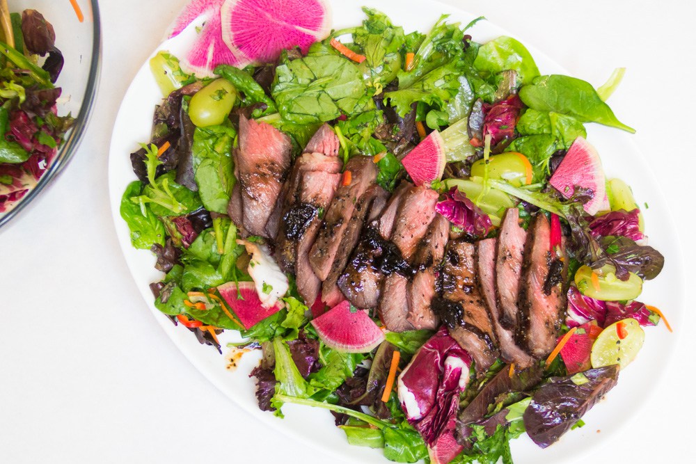 Grilled Steak with Spicy Herb Salad - The Bearded Hiker - Welcome to the Friday Frenzy, the best food and craft link party on the web. Visit us this week to see what recipes and crafts we are most excited about.