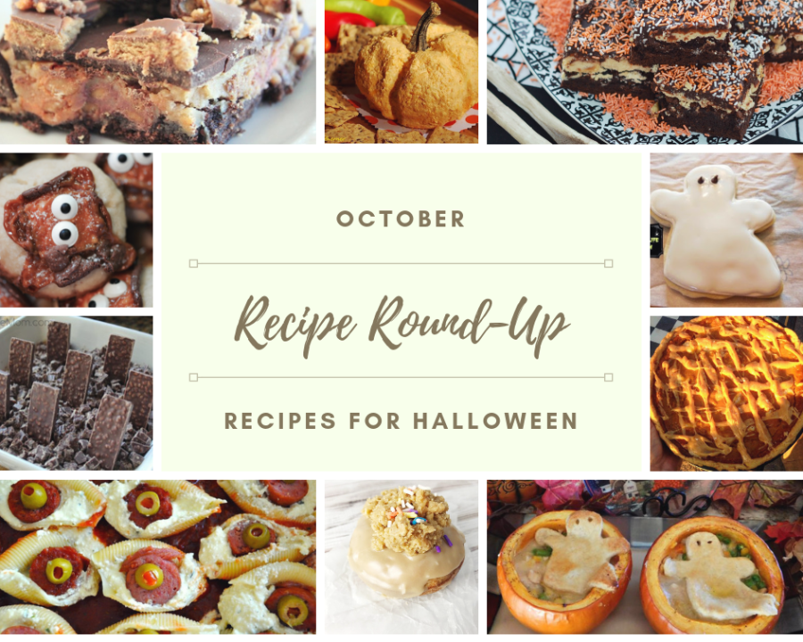 October 2018 Recipe Round-Up - Now that it's fall and Halloween's right around the corner, we're all looking for a few cute recipes to celebrate the autumn season with. This month's October recipe round-up is packed with tons of spooky sweet and savory recipes to help you and your little goblins get in the holiday spirit.