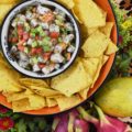 Dragon Fruit & Papaya Pico de Gallo - For a unique and healthy treat, try switching up ordinary pico de gallo by adding dragon fruit and papaya. Not only does this give your salsa a dose of gorgeous color reminiscent of a dreamy tropical vacation, but it also means you can scoop away to your heart’s content, knowing you’re getting a healthy dose of fruits and veggies in every bite. With this snackable pico de gallo, consider your snack cravings officially satisfied.