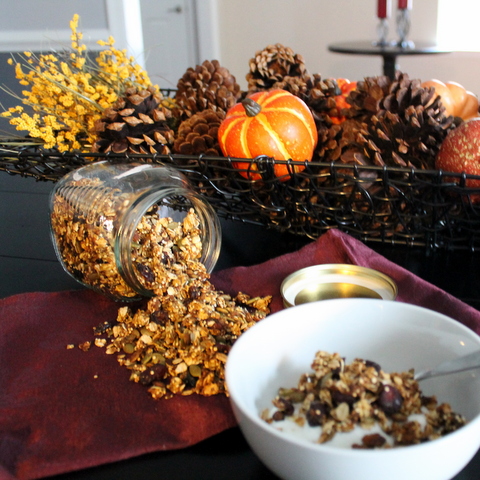 Quinoa Pumpkin Granola - Books n' Cooks - Welcome to the Friday Frenzy, the best food and craft link party on the web. Visit us this week to see what recipes and crafts we are most excited about.
