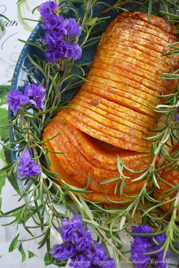 Maple Chipotle Hasselback Butternut Squash - Butternut squash makes the perfect holiday side dish, especially when it's Hasselback butternut squash. The thin slits cut into each squash half allow the butter, maple syrup, brown sugar, and ground chipotle mixture to get in every single nook and cranny, which means more flavor in each pretty little bite, making this one Thanksgiving side that everyone at your holiday table will be super-excited to gobble up.