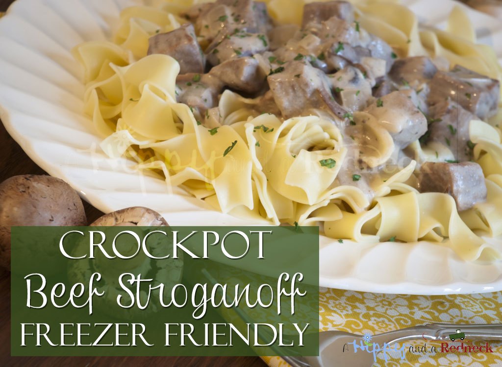 Crockpot Beef Stroganoff with Freezer Friendly Instructions - A Hippy and a Redneck - Welcome to the Friday Frenzy, the best food and craft link party on the web. Visit us this week to see what recipes and crafts we are most excited about.