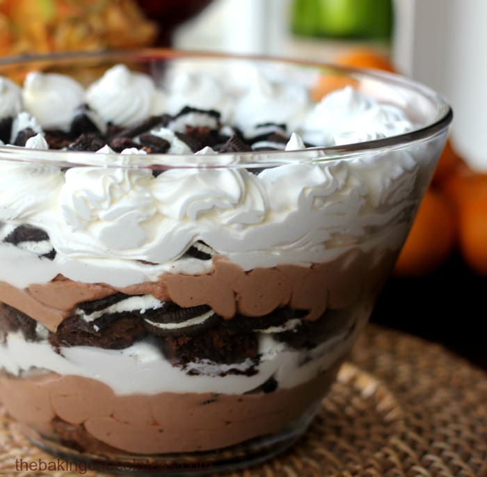 Double Stuff Oreo Brownie Chocolate Mousse Trifle - The Baking ChocolaTess - Now that the holiday season has finally arrived, it's time to celebrate with some of our favorite festive recipes. Whether you're looking for a holiday appetizer to take to your work Christmas party, a quick weeknight dinner to make before picking out a tree, or a cookie or two to leave out for Santa on Christmas Eve, we've totally got you covered.