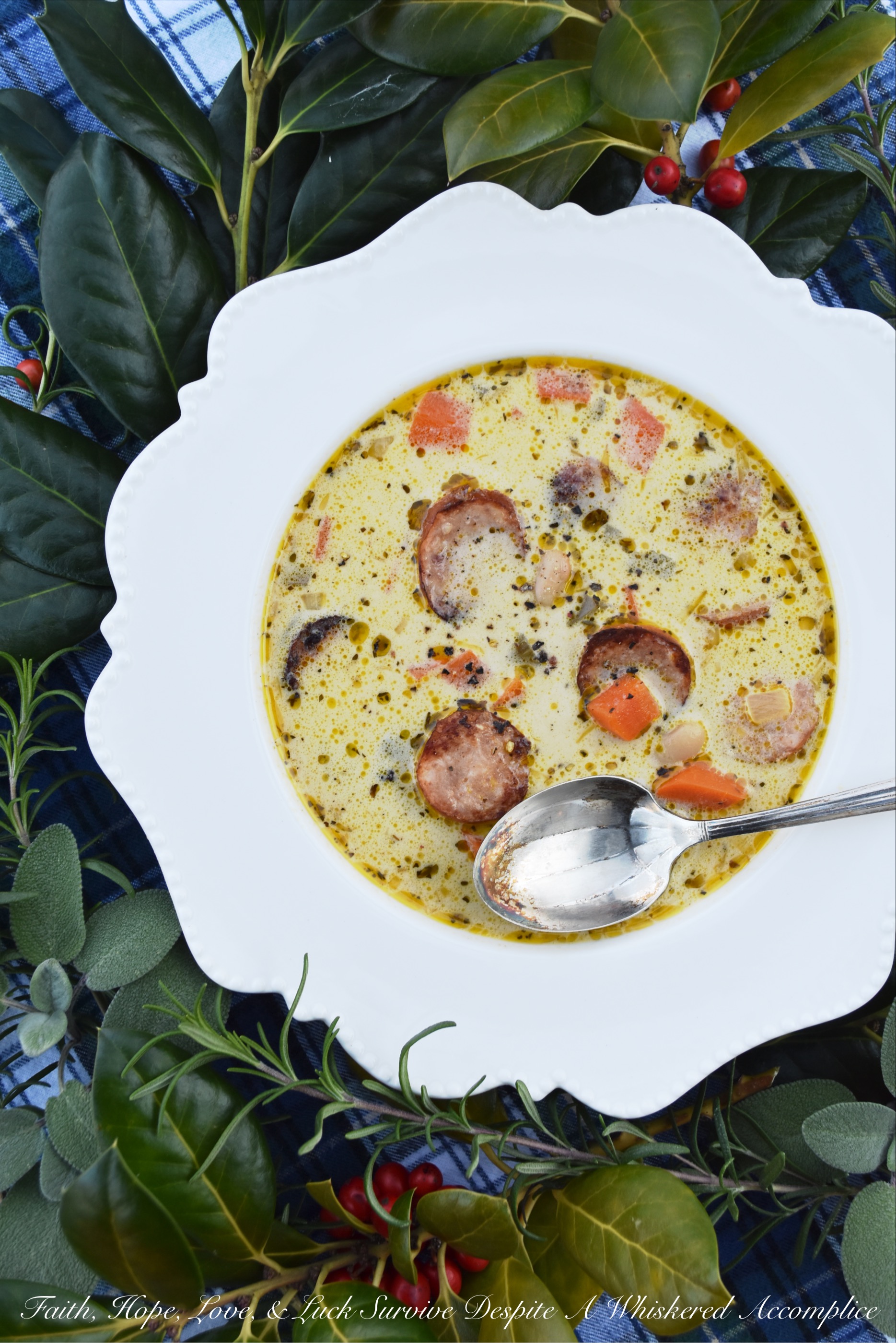 Kielbasa, Beer, & Bean Winter Soup