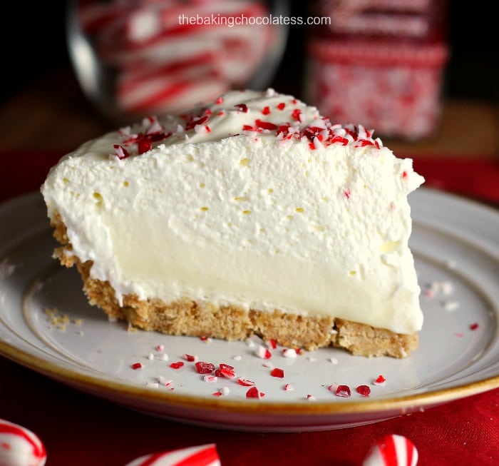 Holiday White Chocolate Peppermint Cheesecake Mousse Pie - The Baking ChocolaTess - Now that the holiday season has finally arrived, it's time to celebrate with some of our favorite festive recipes. Whether you're looking for a holiday appetizer to take to your work Christmas party, a quick weeknight dinner to make before picking out a tree, or a cookie or two to leave out for Santa on Christmas Eve, we've totally got you covered.