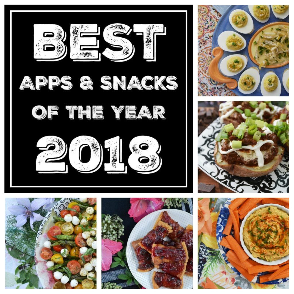 We're counting down the days until New Year's 2018 by sharing our best and favorite appetizers and snacks of the year 2018.