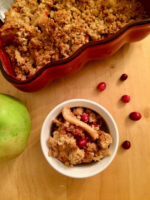 Cranberry Apple Crisp - Savory Moments - Now that the holidays are over and winter is here, it's time to break out the cozy winter recipes. Our recipe round-up this month, features lots of unique and delicious recipes to help you get over the winter blues, whether it be on a weekend when you have a little bit of extra time to spend in the kitchen, or on a busy weeknight when you're exhausted from shoveling snow.