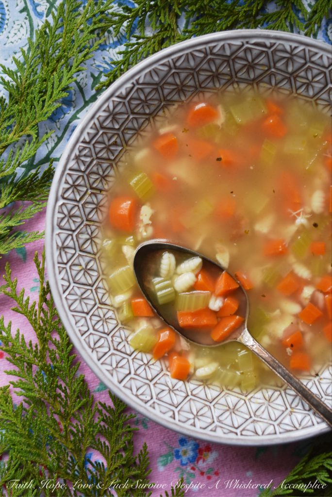 Brenna's Leftover Rotisserie Chicken Soup - Leftover store-bought rotisserie chicken is the perfect ingredient to use when making homemade soup, especially when you boil the chicken bones down to create your own broth as well. Add a few vegetables, seasonings, and spices, along with a little bit of pasta, and you've got a comforting meal everyone will enjoy.