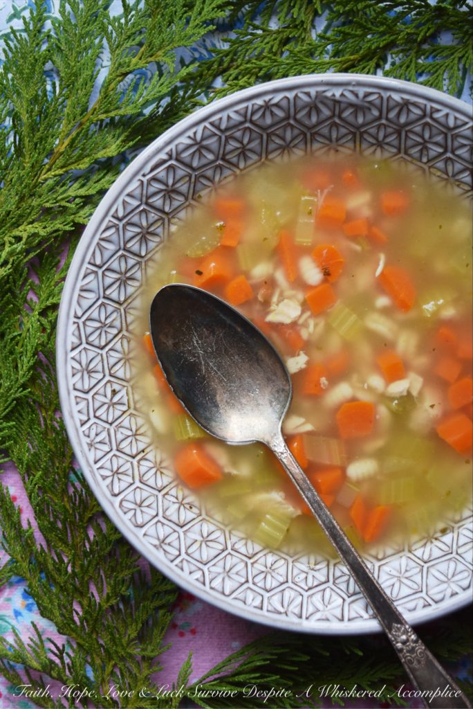 Brenna's Leftover Rotisserie Chicken Soup - Leftover store-bought rotisserie chicken is the perfect ingredient to use when making homemade soup, especially when you boil the chicken bones down to create your own broth as well. Add a few vegetables, seasonings, and spices, along with a little bit of pasta, and you've got a comforting meal everyone will enjoy.