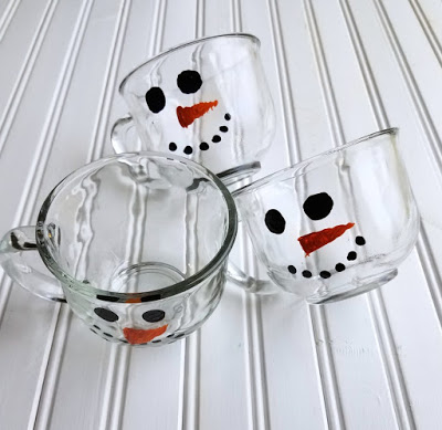 How to Make Simple DIY Snowman Mugs and Plates - Cooking with Carlee