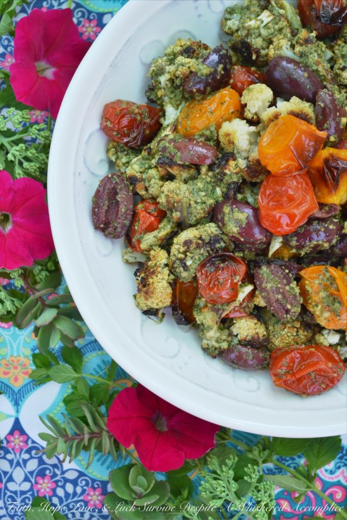 Oven-Roasted Cauliflower & Tomato Salad - We're counting down the days until New Year's 2019 by sharing our best and favorite mouth-watering main dish recipes of the year 2018.