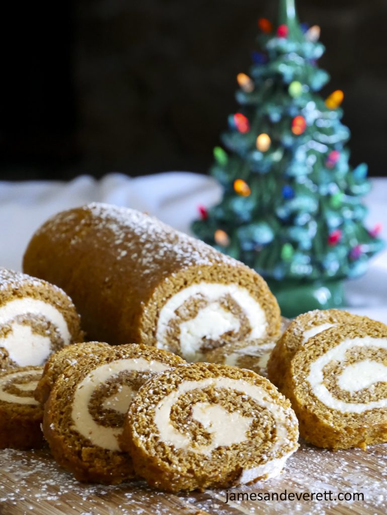Pumpkin Spice Roll - James & Everett - Welcome to the Friday Frenzy, the best food and craft link party on the web. Visit us this week to see what recipes and crafts we are most excited about.