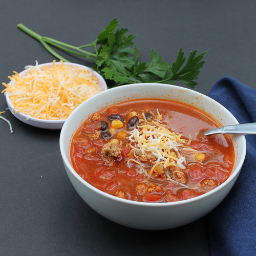 Taco Soup - Books n' Cooks - Now that the holidays are over and winter is here, it's time to break out the cozy winter recipes. Our recipe round-up this month, features lots of unique and delicious recipes to help you get over the winter blues, whether it be on a weekend when you have a little bit of extra time to spend in the kitchen, or on a busy weeknight when you're exhausted from shoveling snow.