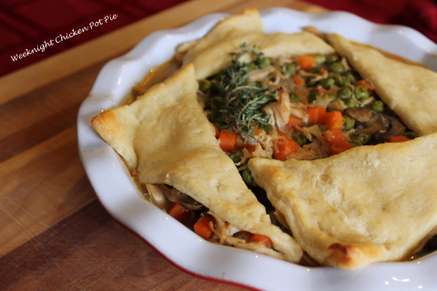 Weeknight Chicken Pot Pie - Books n' Cooks - Now that the holidays are over and winter is here, it's time to break out the cozy winter recipes. Our recipe round-up this month, features lots of unique and delicious recipes to help you get over the winter blues, whether it be on a weekend when you have a little bit of extra time to spend in the kitchen, or on a busy weeknight when you're exhausted from shoveling snow.