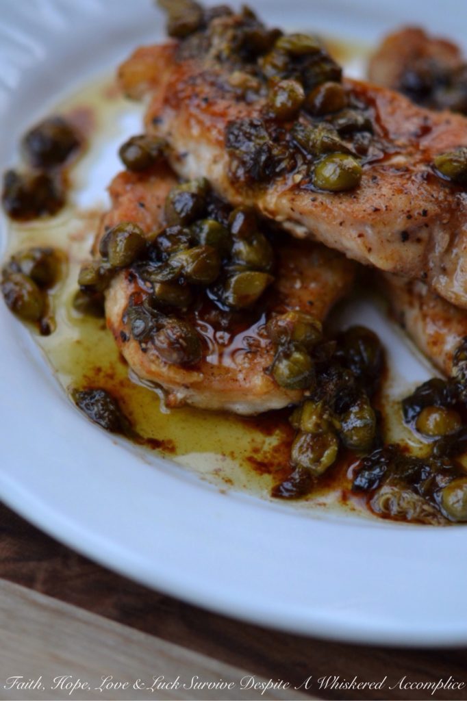 Sweet Tea Pork Piccata - Thin seasoned and flour-dredged pork chops are quickly sautéed over medium-high heat to absolute golden perfection. Then, the same pan is used to make a fast and absolutely amazing piccata pan sauce using sweet tea vodka, lemon juice, and capers. Not only is this is an easy and quick weeknight dish, but it's also lovely to serve alongside a salad, pasta, rice, potatoes, or even vegetables.