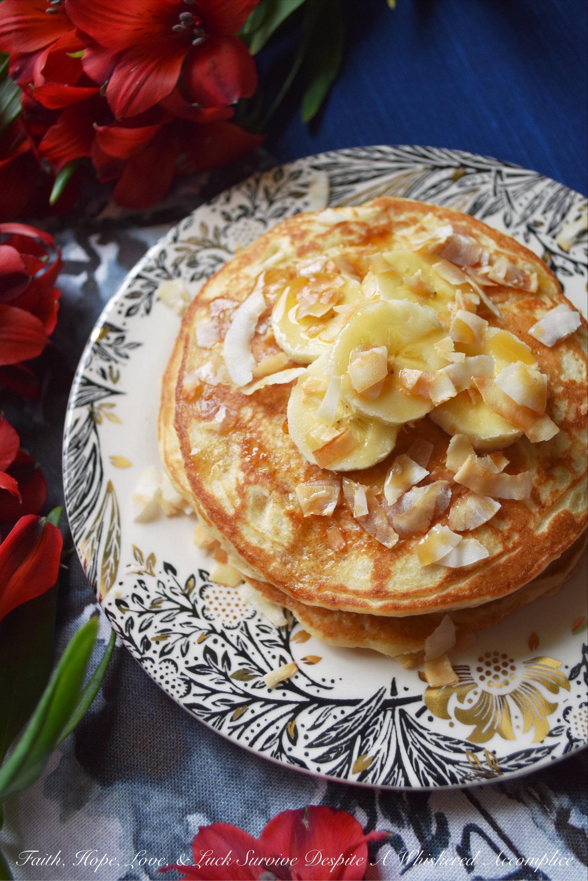 Coconut & Banana Oat Pancakes