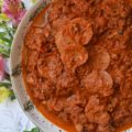 Pepperoni & Sausage Pizza Pasta Sauce - Looking for a pasta sauce that's packed with flavor and doesn't come from a jar? This pepperoni and Italian sausage-loaded pasta sauce is like having a pizza without the actual crust. Serve it over pasta, gnocchi, garlic bread, or even use it as a dipping sauce for grilled mozzarella cheese sandwiches.