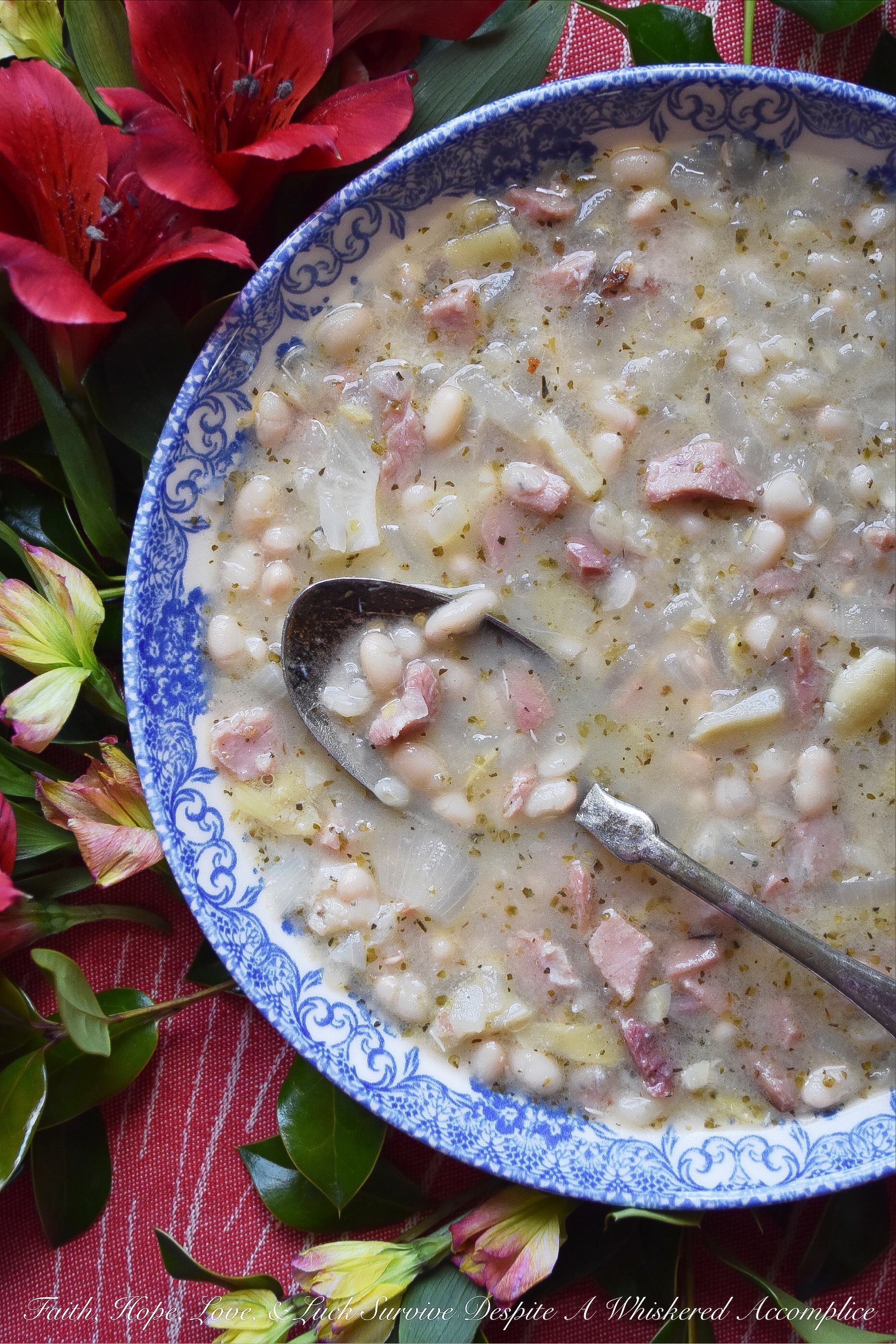Italian Asiago Artichoke Ham & Bean Soup