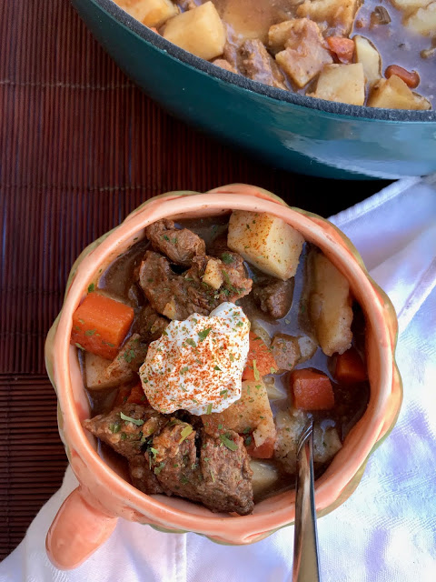 German Goulash Soup (Gulaschsuppe) - Savory Moments - Welcome to Friday! Friday! Friday! Favorites! Each Friday we'll be sharing our favorite recipes of the week from other fabulous food bloggers, so make sure to visit and see what tasty over-the-top dishes we're most excited about.