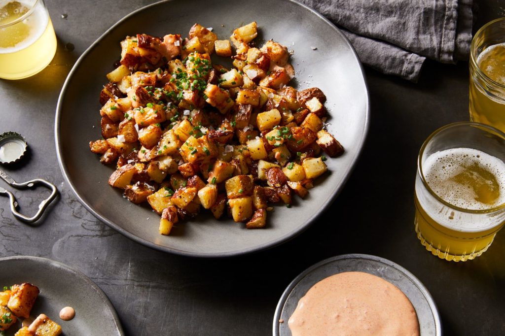 The Crispiest Roasted Potatoes, Thanks to One Little Step - Welcome to Friday! Friday! Friday! Favorites! Each Friday we'll be sharing our favorite recipes of the week from other fabulous food bloggers, so make sure to visit and see what tasty over-the-top dishes we're most excited about.