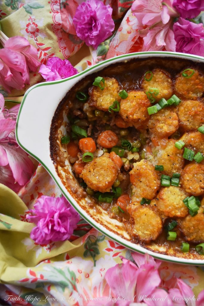 Creamy Cheeseburger & Veggie Hot Dish - This hamburger hot dish casserole is one that will easily steal your heart away with its rich creamy sauce and tater tot topping. Add in lots of veggies, grated cheddar cheese, and a generous amount of stout, and you'll see just why this cheeseburger hot dish is so hard to resist. You definitely won't want to wait till St. Patrick's Day to try this recipe out.