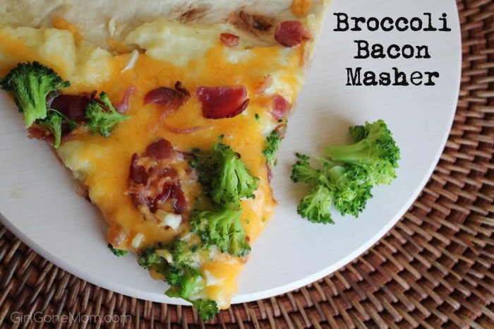 Broccoli Bacon Masher - Revolutionary Pizza - Girl Gone Mom - This month, we're sharing a few of our family favorite recipes. We hope you enjoy a few of our breakfast, side, soup, dessert, and main dish recipes just as much we do and that perhaps they might become your family's favorite recipes as well.