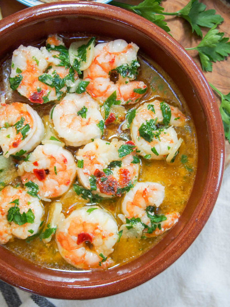 Gambas al Ajillo (Spanish Garlic Shrimp) - Caroline's Cooking - Welcome to Friday! Friday! Friday! Favorites! Each Friday we'll be sharing our favorite recipes of the week from other fabulous food bloggers, so make sure to visit and see what tasty over-the-top dishes we're most excited about.