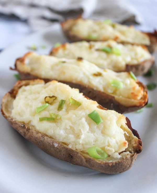 Healthy Twice Baked Potatoes - Simple and Savory - Welcome to Friday! Friday! Friday! Favorites! Each Friday we'll be sharing our favorite recipes of the week from other fabulous food bloggers, so make sure to visit and see what tasty over-the-top dishes we're most excited about.