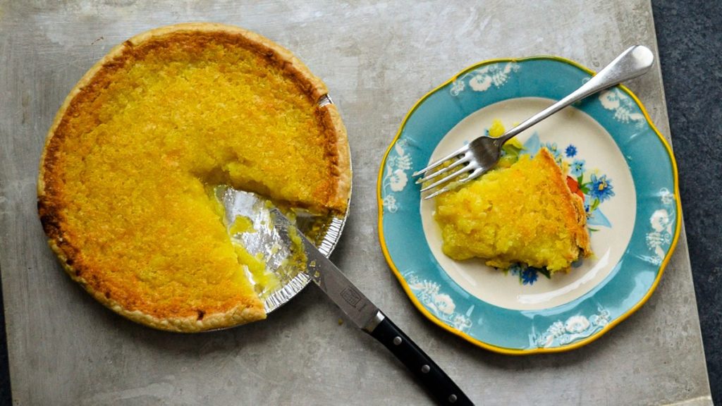 Johnny Cash's Mama's Pineapple Pie - Welcome to Friday! Friday! Friday! Favorites! Each Friday we'll be sharing our favorite recipes of the week from other fabulous food bloggers, so make sure to visit and see what tasty over-the-top dishes we're most excited about.