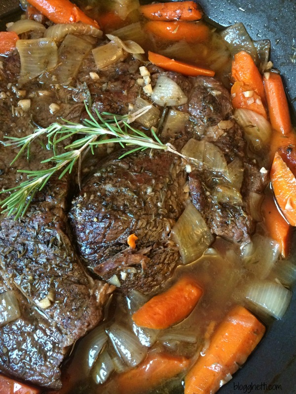 Melt in Your Mouth Perfect Oven Pot Roast - Blogghetti - This month, we're sharing a few of our family favorite recipes. We hope you enjoy a few of our breakfast, side, soup, dessert, and main dish recipes just as much we do and that perhaps they might become your family's favorite recipes as well.