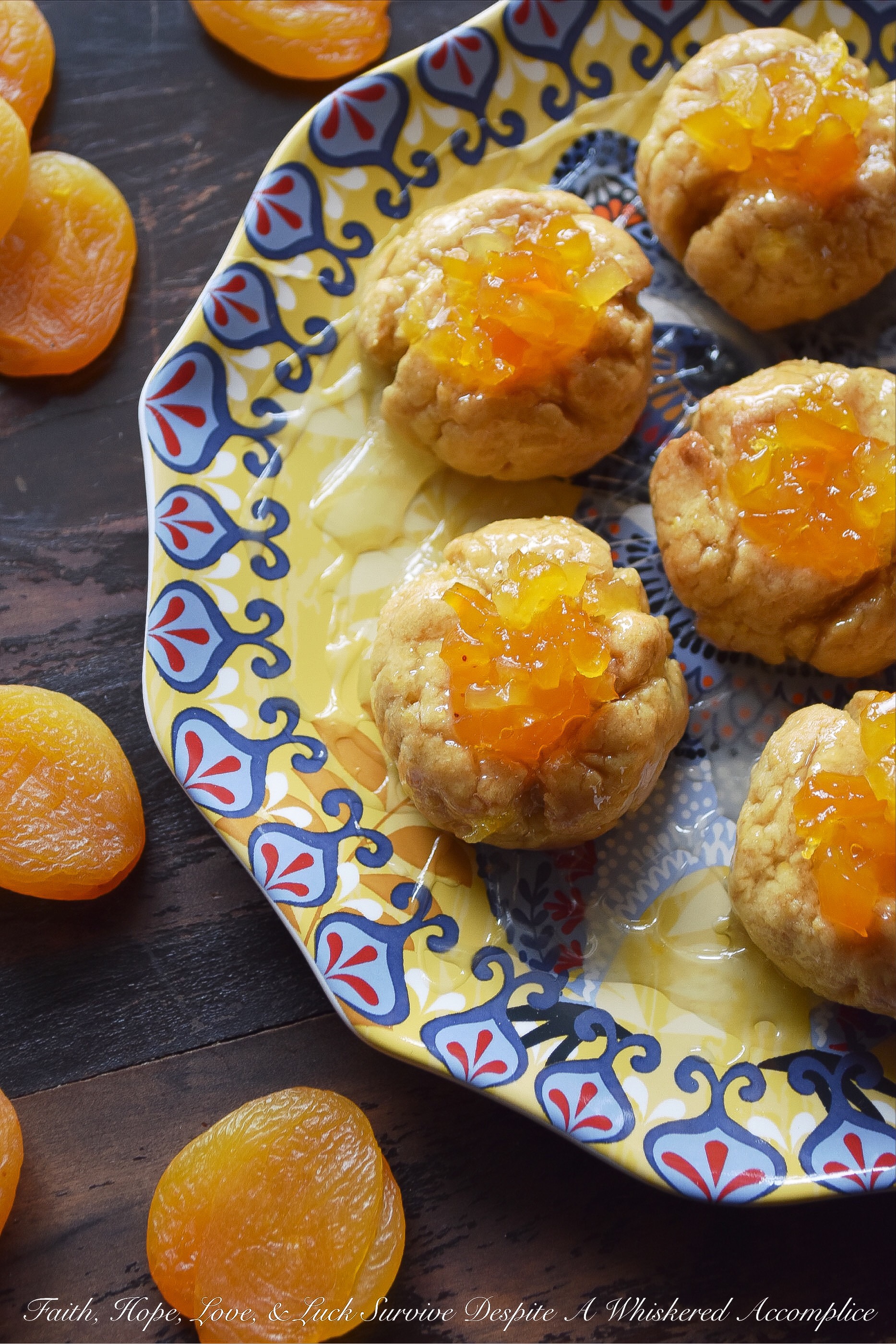 Apricot Sekerpare (Turkish Thumbprint Cookies)