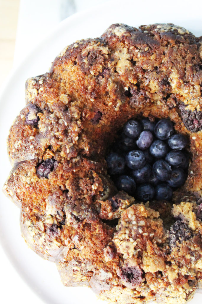 Paleo Tahini Black and Blueberry Bundt Cake - Pies and Plots - Now that winter is finally over, we're celebrating the warmer weather by sharing our favorite fresh springtime recipes. Come check out some of our favorite recipes, using fresh seasonal ingredients.