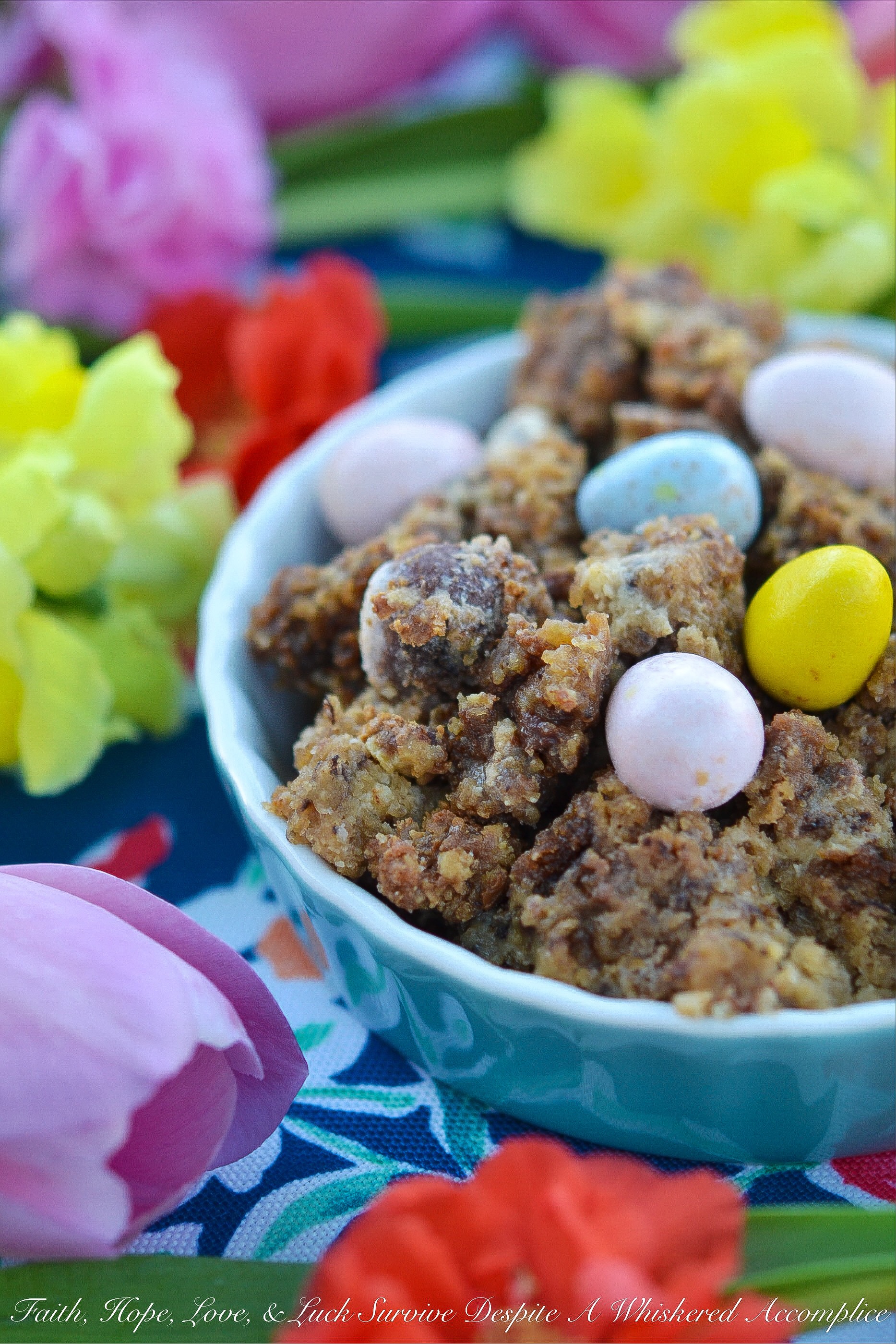 Banana Bread Pudding with Cadbury Mini Eggs