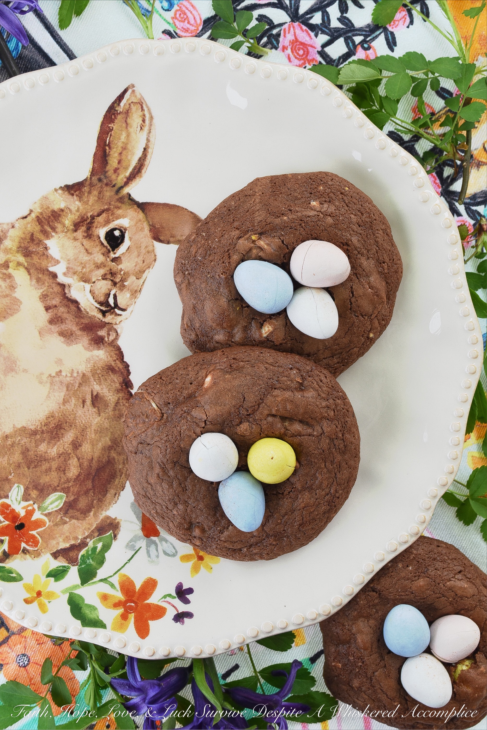 Quick Easter Brownie Mix Cookies