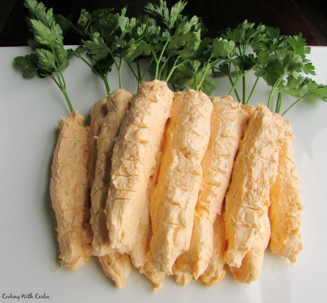 Cheddar Ranch Cheese Ball Carrots - Cooking with Carlee - Welcome to Friday! Friday! Friday! Favorites! Each Friday we'll be sharing our favorite recipes of the week from other fabulous food bloggers, so make sure to visit and see what tasty over-the-top dishes we're most excited about.