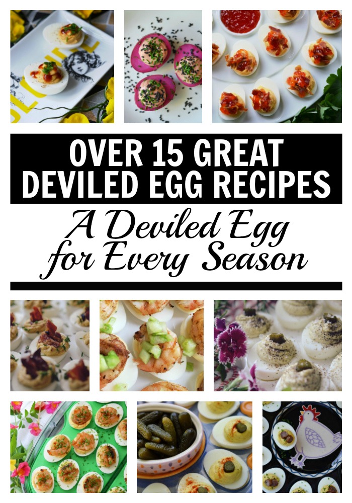 A Deviled Egg for Every Season - Over 15 Great Deviled Egg Recipes - Deviled eggs aren't just for summertime picnics or barbecues; they're also perfect for holidays, tailgate parties, football games, and any ol' little special occasion you can dream up. With over 15 great deviled egg recipes to choose from, you're bound to find one that's perfect for any celebration.