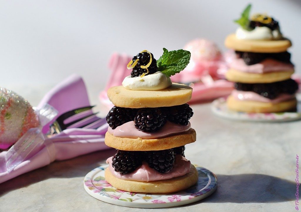 Lemon Shortbread Blackberry Cream Napoleans - The Saucy Southerner - May 2019 Recipe Round-Up - April showers bring May flowers. This year, May also brings Mother's Day, so we're sharing some of our favorite mom-friendly recipes in our May Recipe Round-Up. Recipes that are perfect to make for your mom on Mother's Day to show her just how much you love and cherish her.