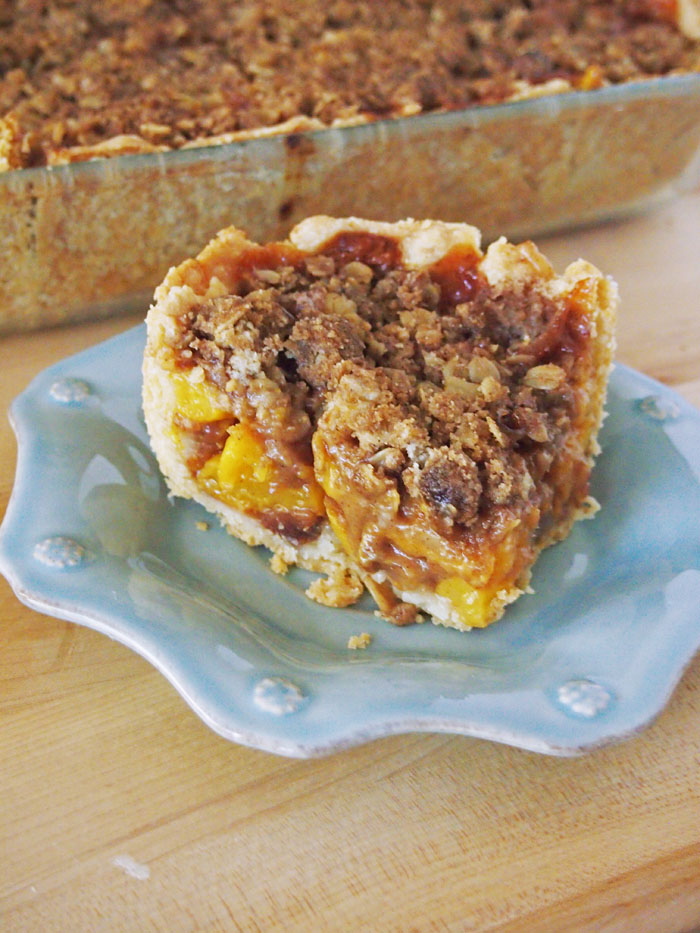 Peach Slab Pie - Pies and Plots - May 2019 Recipe Round-Up - April showers bring May flowers. This year, May also brings Mother's Day, so we're sharing some of our favorite mom-friendly recipes in our May Recipe Round-Up. Recipes that are perfect to make for your mom on Mother's Day to show her just how much you love and cherish her.