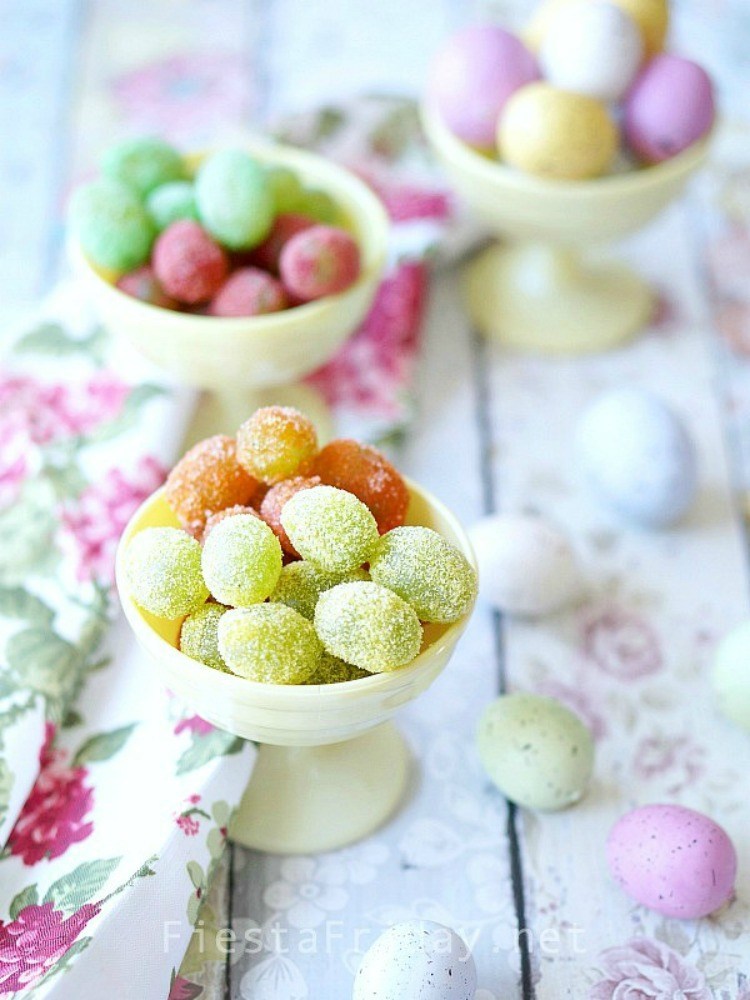 Sour Patch Easter Eggs - Fiesta Friday - Welcome to Friday! Friday! Friday! Favorites! Each Friday we'll be sharing our favorite recipes of the week from other fabulous food bloggers, so make sure to visit and see what tasty over-the-top dishes we're most excited about.