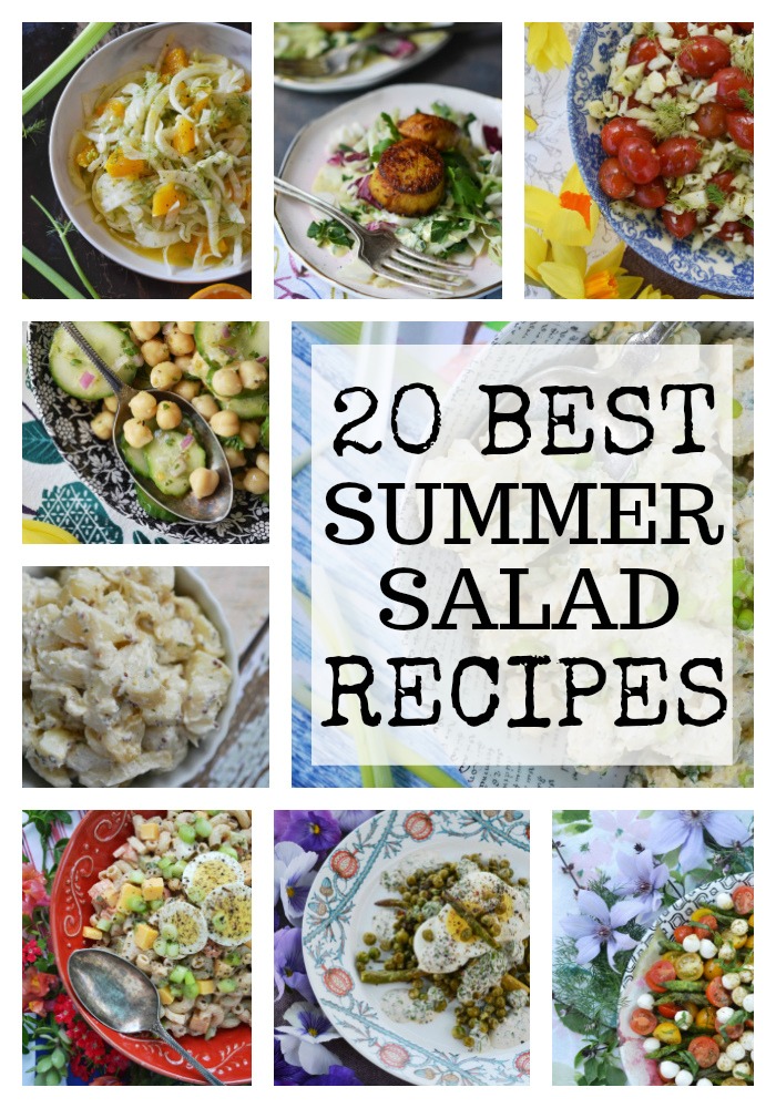 20 Best Summer Salad Recipes - Here's where you'll find 20 of the best salad recipes to help get you through the summer, including potato, vegetable, corn, pasta, and dinner salads. This summer definitely won't be boring when it comes to food.