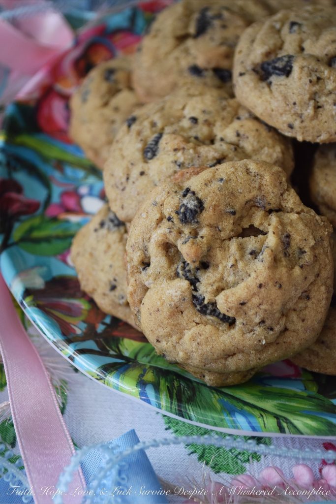 Peanut Butter Cookies with Crushed Oreos - Oreo cookies make everything better, even homemade peanut butter cookies. These cookies have just the right hint of peanut butter, oreo flavor, and sweetness. They take store-bought cookies to a whole other level.