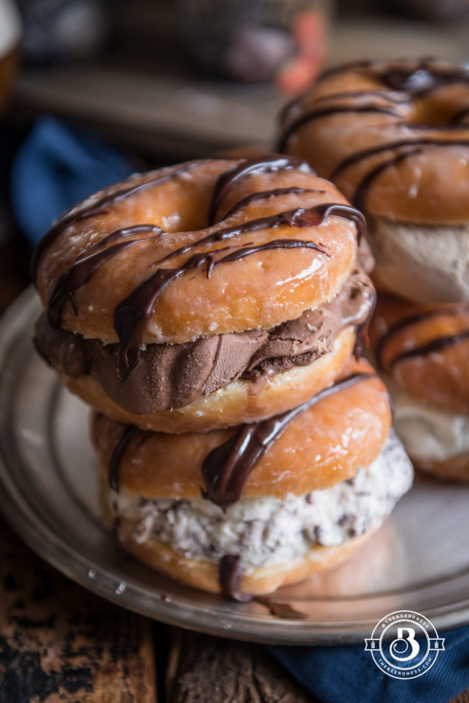 Beer Doughnut Ice Cream Sandwiches - The Beeroness - Welcome to Friday! Friday! Friday! Favorites! Each Friday we'll be sharing our favorite recipes of the week from other fabulous food bloggers, so make sure to visit and see what tasty over-the-top dishes we're most excited about.
