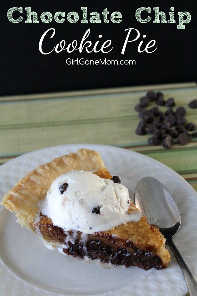Chocolate Chip Cookie Pie - Girl Gone Mom - Come check out all of our favorite incredibly delicious Father's Day recipes this month. You're sure to find a recipe that's just right for that special father, dad, or father-figure in your life.