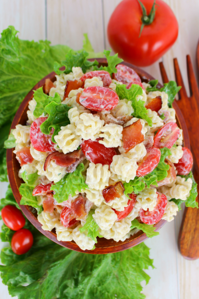 Creamy Ranch BLT Pasta Salad - Delightful E Made - Welcome to Friday! Friday! Friday! Favorites! Each Friday we'll be sharing our favorite recipes of the week from other fabulous food bloggers, so make sure to visit and see what tasty over-the-top dishes we're most excited about.