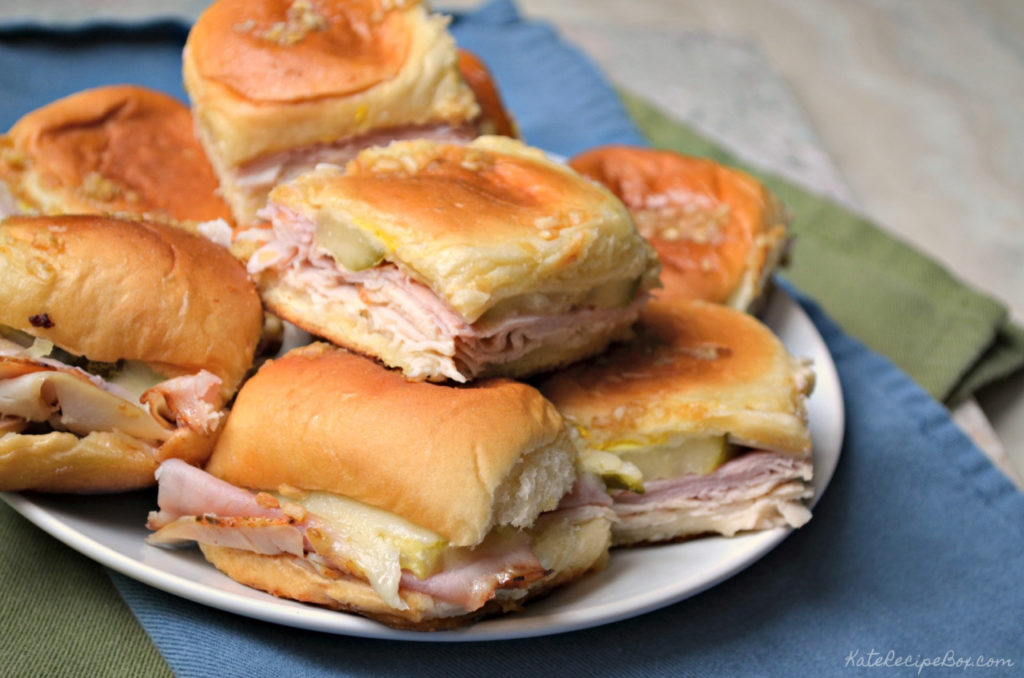 Cuban Sliders - Kate's Recipe Box - Welcome to Friday! Friday! Friday! Favorites! Each Friday we'll be sharing our favorite recipes of the week from other fabulous food bloggers, so make sure to visit and see what tasty over-the-top dishes we're most excited about.